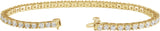 14K Gold Round Lab-Grown Diamond Line Bracelet – 1.4-4.25mm Stones - Yellow Gold - view 6