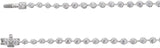 14K Gold Round Lab-Grown Diamond Line Necklace – 6 3/4 CTW - White Gold - view 2