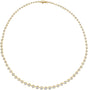 14K Gold Round Lab-Grown Diamond Line Necklace – 6 3/4 CTW - Yellow Gold