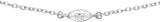 14K Gold Marquise Lab-Grown Diamond Necklace - White Gold - view 2