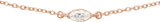 14K Gold Marquise Lab-Grown Diamond Necklace - Rose Gold - view 2
