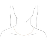 14K Gold Marquise Lab-Grown Diamond Necklace - Rose Gold - view 3