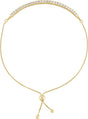14K Gold Round Lab-Grown Diamond Bolo Bracelet - Yellow Gold