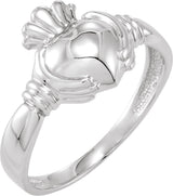 Platinum Claddagh Band