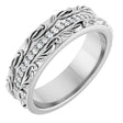 Platinum Round Lab-Grown Diamond Accented Band - 1/4 CTW