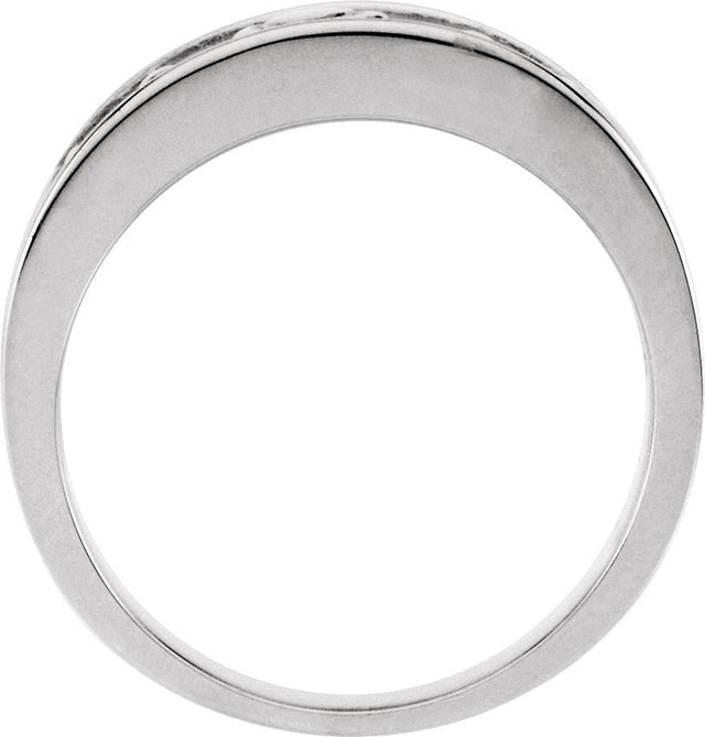 Platinum Claddagh Band – 8mm–8.25mm - view 2