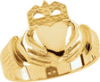 18K Gold Claddagh Band (Style 9423)