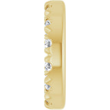 14K Gold Natural Diamond French-Set Earring Jackets II - Yellow Gold - view 2