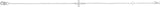 14K Gold Round Natural Diamond Sideways Cross Bracelet – 2mm Stones - White Gold - view 2