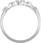 14K Gold Round Natural Diamond Constellation Zodiac Ring - White Gold - view 2