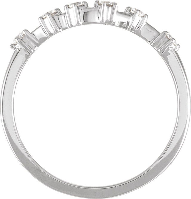 14K Gold Round Natural Diamond Constellation Zodiac Ring - White Gold - view 2