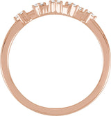14K Gold Round Natural Diamond Constellation Zodiac Ring - Rose Gold - view 3
