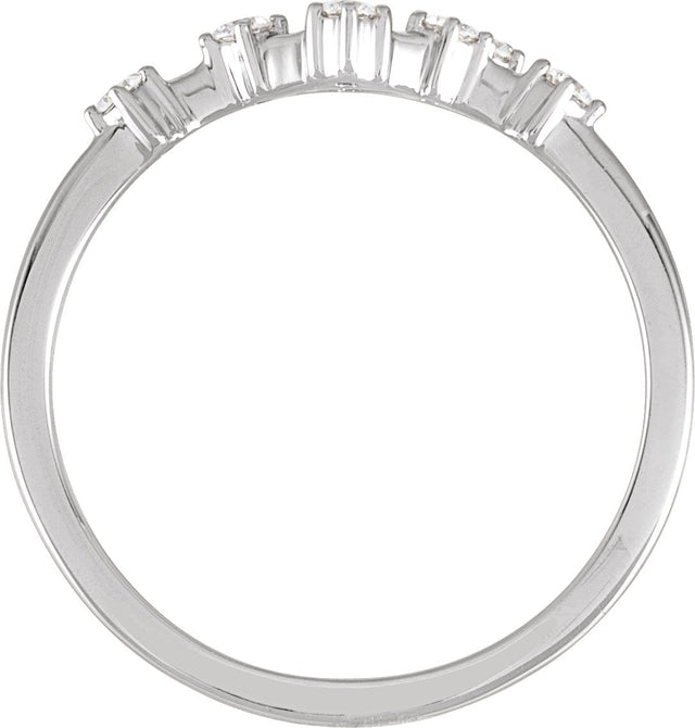 14K Gold Round Natural Diamond Constellation Zodiac Ring - White Gold - view 2