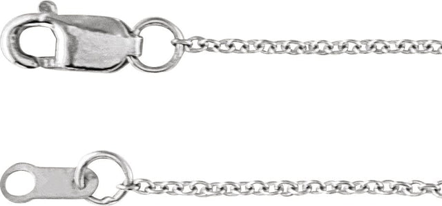 14K Gold Round Natural Diamond Sideways Cross Bracelet – 2mm Stones - White Gold - view 3