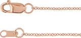 14K Gold Round Natural Diamond Sideways Cross Bracelet – 2mm Stones - Rose Gold - view 3