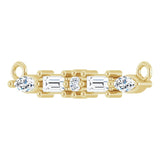 14K Gold Bar Necklace – 18.24x3.52mm - Yellow Gold - view 2
