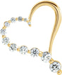 14K Gold Journey Heart Pendant - Yellow Gold
