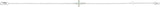 14K Gold Round Natural White Opal Sideways Cross Bracelet - White Gold - view 2