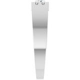 Platinum Round Natural Diamond Love Ring - view 4