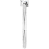 Platinum Natural Diamond Negative Space Ring III - view 4