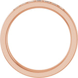 14K Gold Lab-Grown Diamond Channel-Set Seven-Stone Band - Rose Gold - view 12
