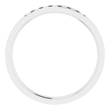 14K Gold Lab-Grown Diamond Channel-Set Seven-Stone Band - White Gold - view 12