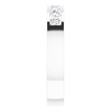 14K Gold Lab-Grown Diamond Channel-Set Seven-Stone Band - White Gold - view 14