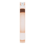 14K Gold Lab-Grown Diamond Channel-Set Seven-Stone Band - Rose Gold - view 14