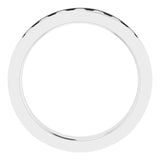 14K Gold Lab-Grown Diamond Channel-Set Seven-Stone Band - White Gold - view 12