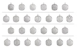 14K Gold Round Natural Diamond Posh Mommy® Initial Necklace or Pendant - Rose Gold - view 2