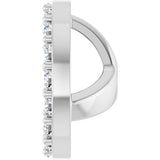 14K Gold Lab-Grown Diamond Halo-Style Earring Jackets IV - White Gold - view 3