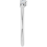 Platinum Natural Diamond Accented Stackable Ring - view 4