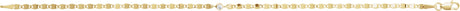 14K Gold Round Natural Diamond Accented Link Bracelet – 6.9x3mm - view 2