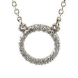 Platinum Circle Necklace