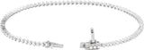 14K Gold Round Lab-Grown Diamond Line Bracelet – 1.6-2.3mm Stones - White Gold - view 2