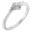 Platinum Round Natural Diamond Accented Star Ring – 1.5mm Stones