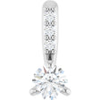 Platinum Round Natural Diamond Accented Pendant – up to 1/10 CTW