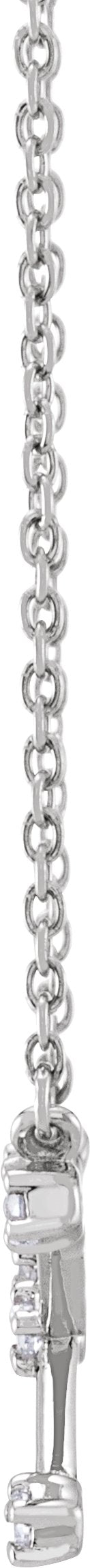 14K Gold Round Natural Diamond Constellation Zodiac Necklace - White Gold