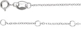 14K Gold Round Natural Diamond Cabochon Bar Bracelet - White Gold - view 3