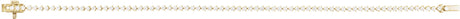 14K Gold Round Natural Diamond Line Bracelet – 1.6-2.3mm Stones - Yellow Gold
