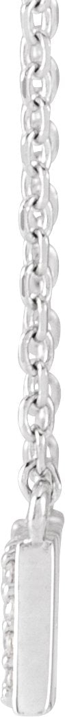 Platinum Round Natural Diamond Accented "Mama" Necklace - view 2