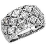 14K Gold Natural Diamond Accented Ring VI
