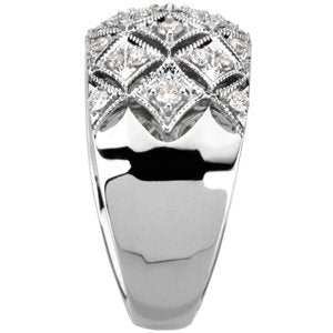14K Gold Natural Diamond Accented Ring VI - view 4