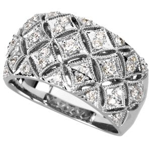 14K Gold Natural Diamond Accented Ring VI - view 5