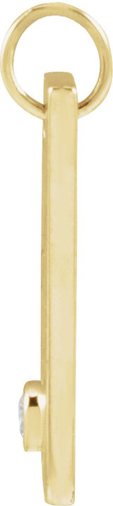 14K Gold Engravable Heart Necklace or Pendant - Yellow Gold - view 2