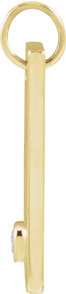 14K Gold Engravable Heart Necklace or Pendant - Yellow Gold - view 2