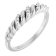 Platinum Round Natural Diamond Accented Dome Ring