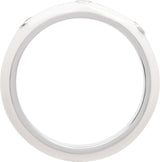 14K Gold Enamel Stackable Ring II - White Gold - view 2