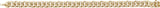 14K Gold Round Natural Diamond Accented Link Bracelet – 1.1mm Stones - Yellow Gold - view 2