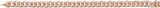 14K Gold Round Natural Diamond Accented Link Bracelet – 1.1mm Stones - Rose Gold - view 2